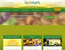 Tablet Screenshot of goodwinsorganics.com